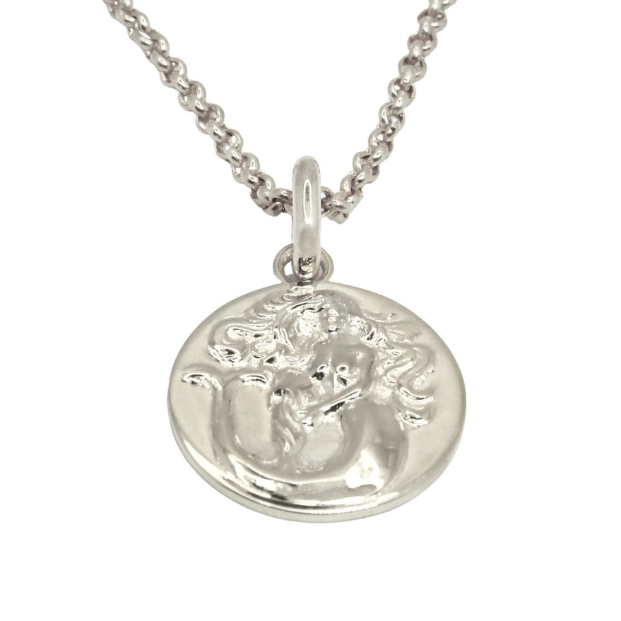 aquarius pendant necklace // silver