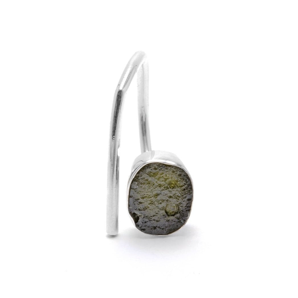Adjustable Moldavite Ring size 10