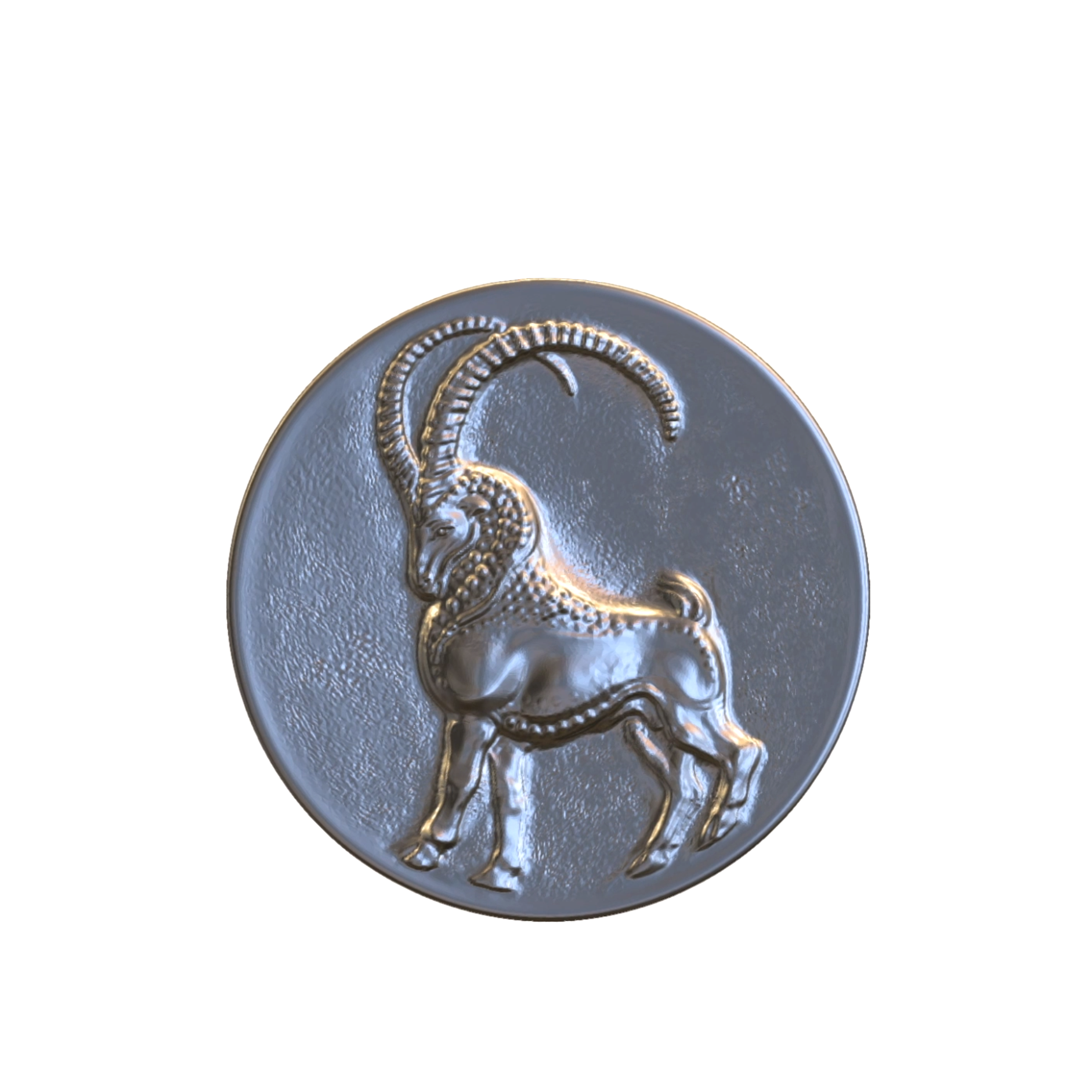 Capricorn Illustration // Silver