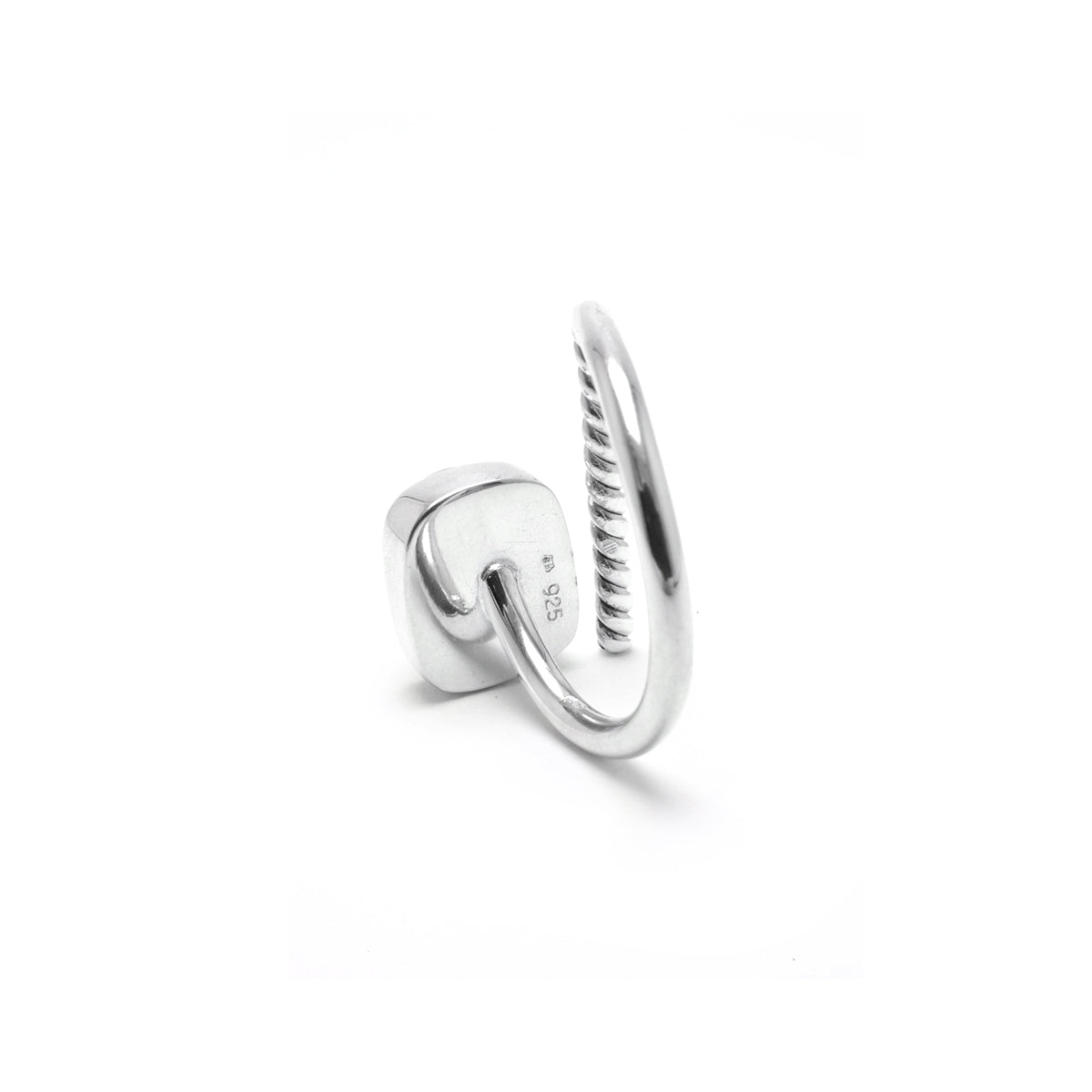 adjustable Moldavite ring size 6 twist