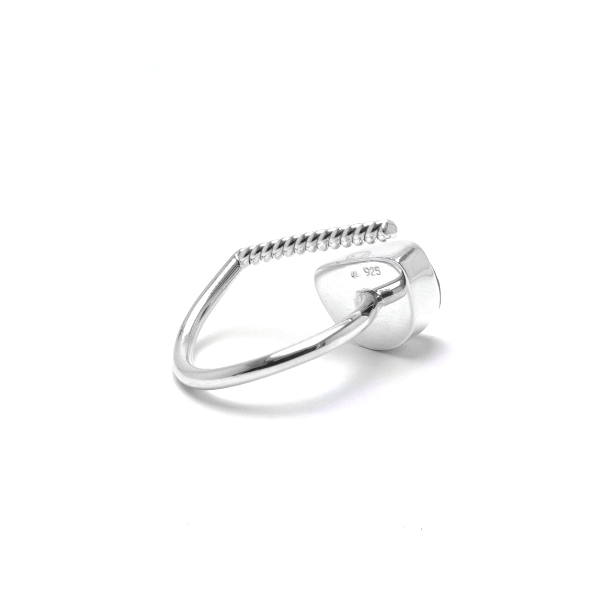 adjustable Moldavite ring size 5 1/2 twist
