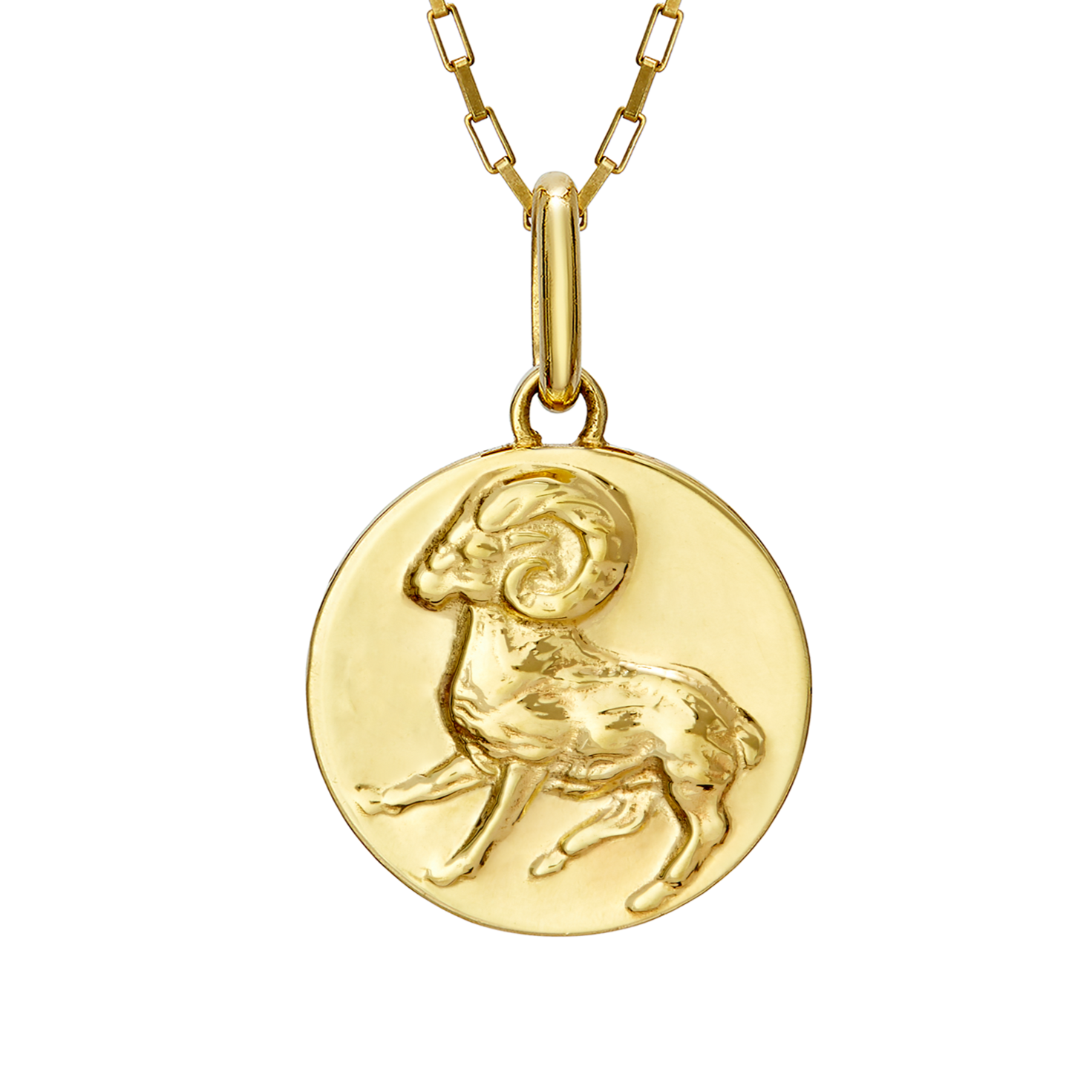 ram necklace aries // gold