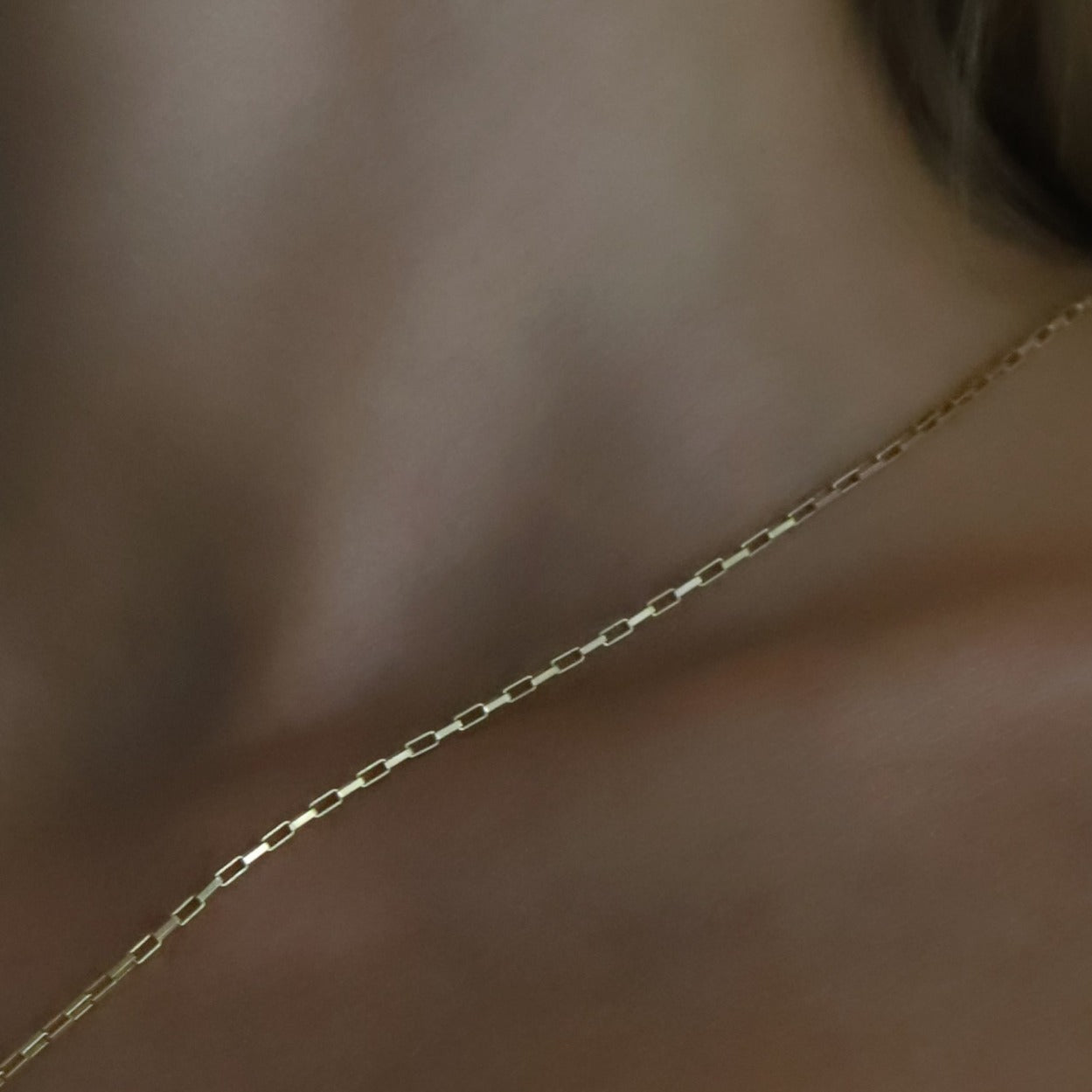 rectangle link chain // Gold