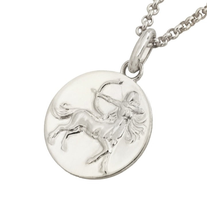 sagittarius woman pendant necklace // Silver
