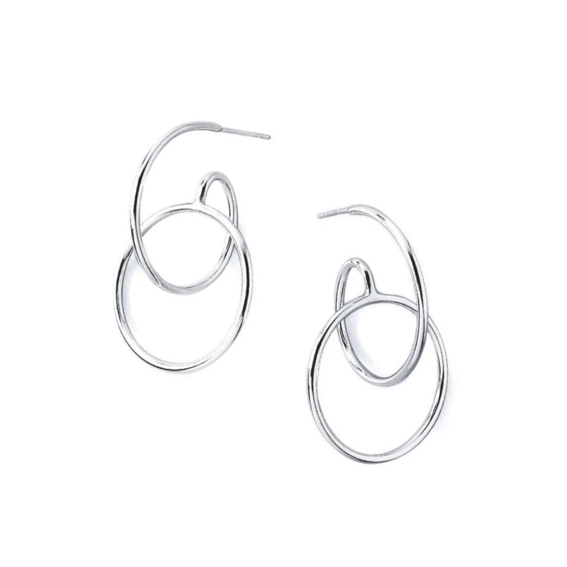 Sterling Silver Thin delicate Spiral Earrings
