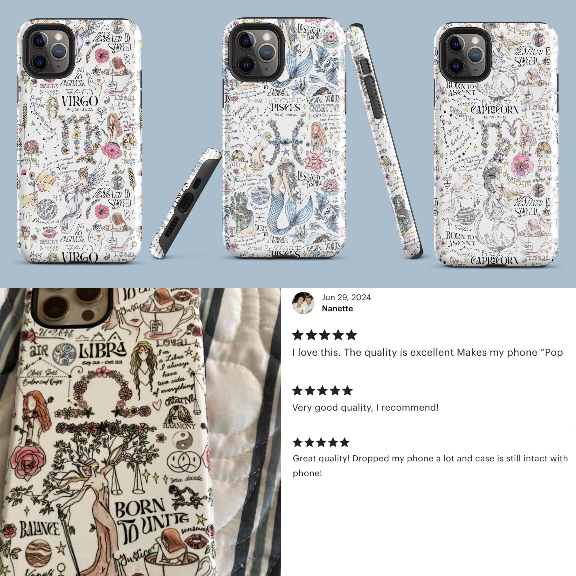 Zodiac Art Tough Phone Case