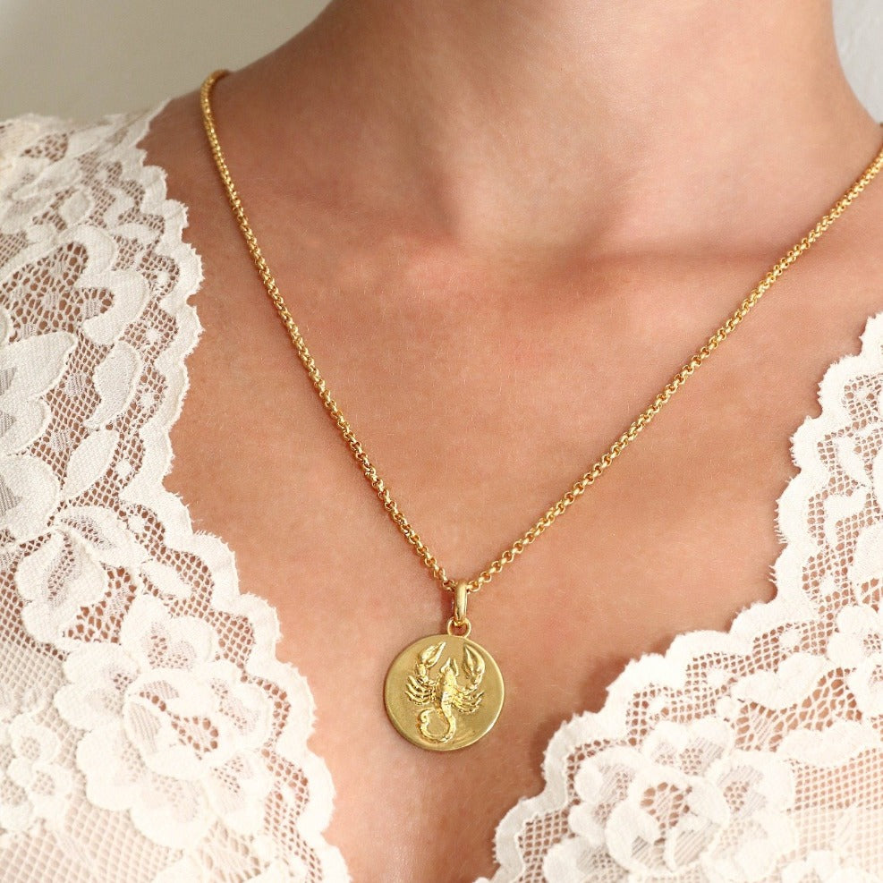 scorpio pendant // Gold