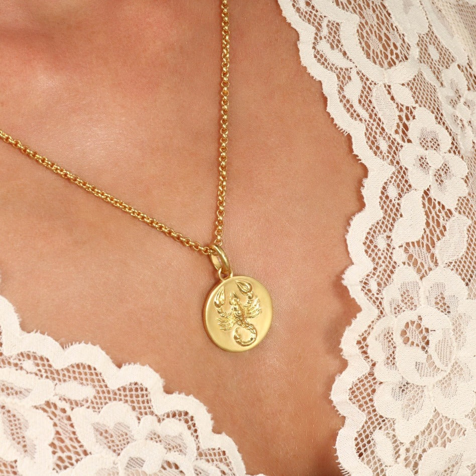 scorpio pendant // Gold