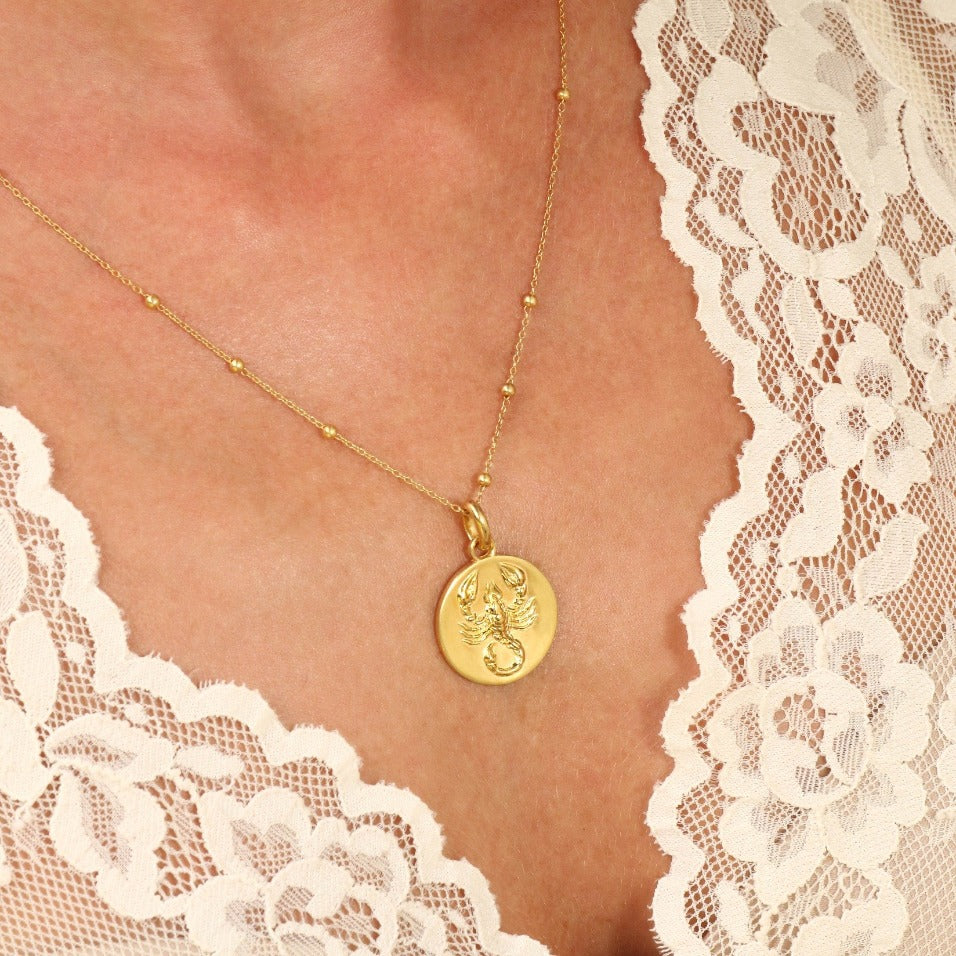 scorpio pendant // Gold