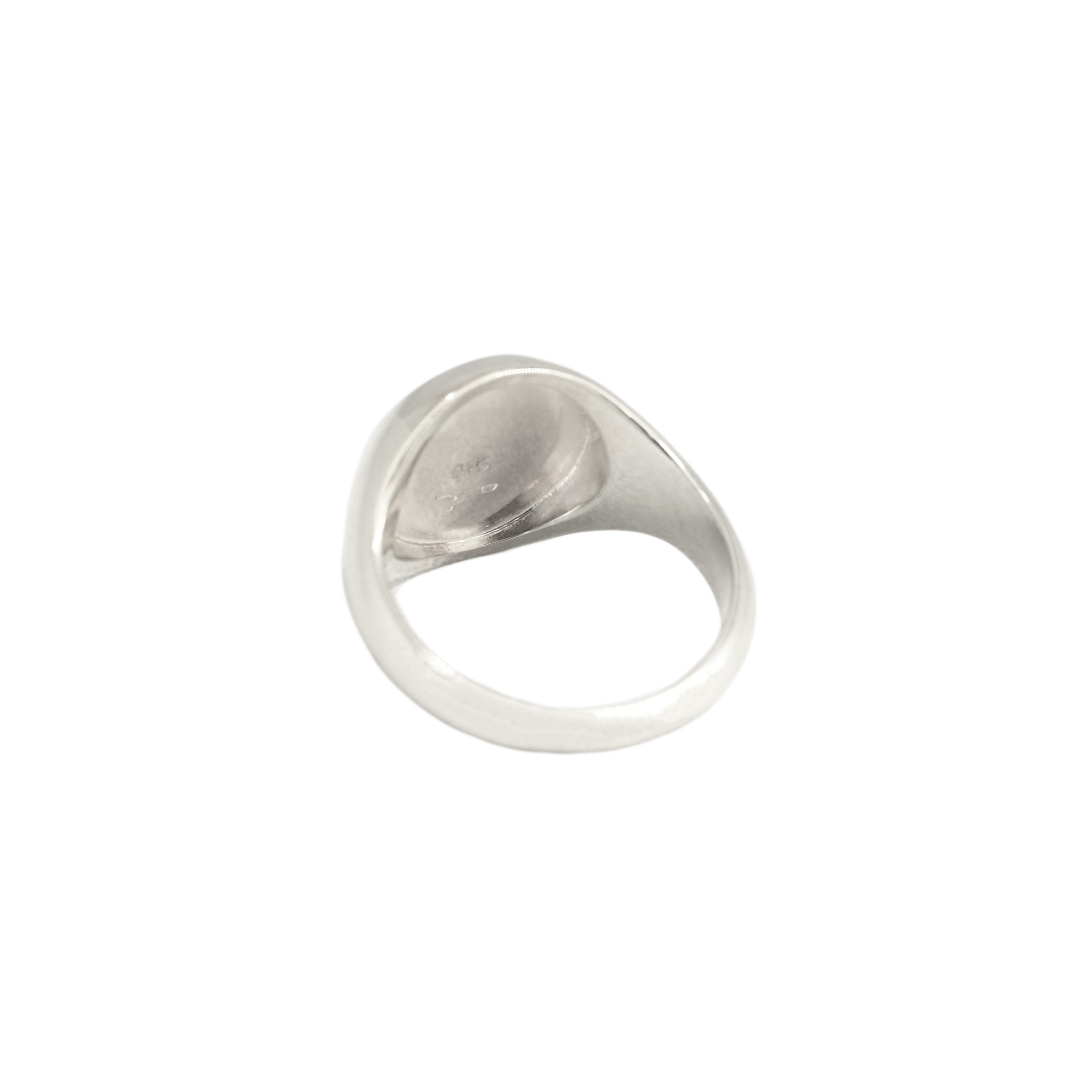 Signet ring aquarius // Silver