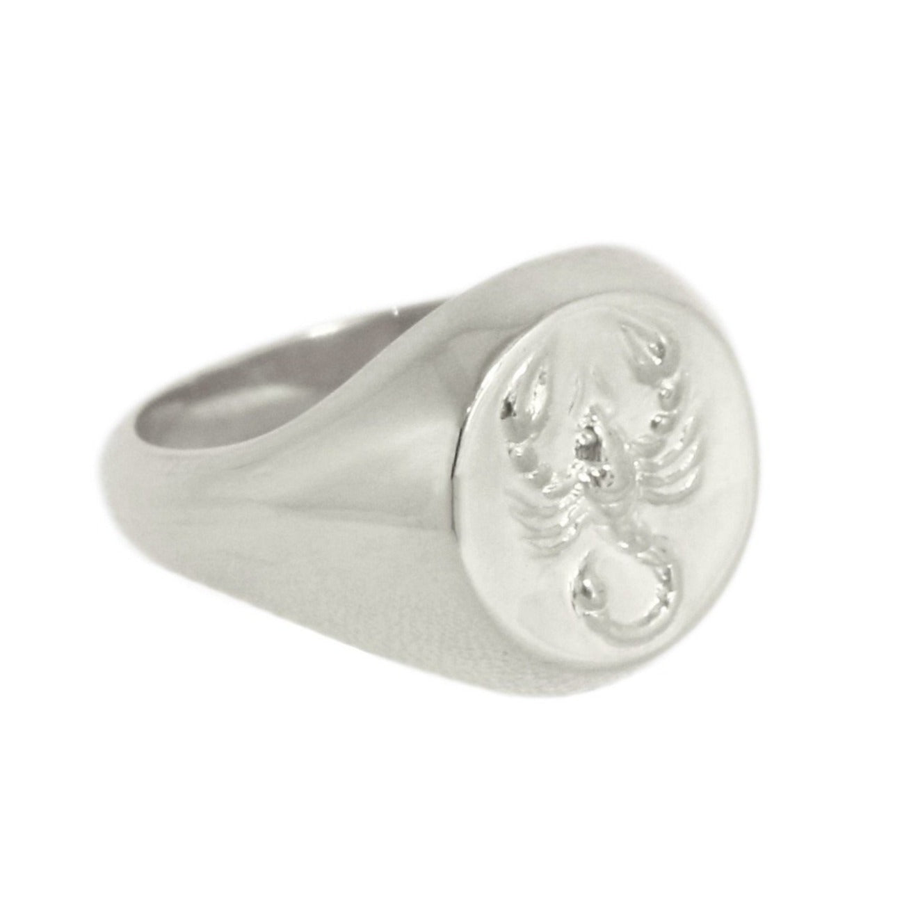 Scorpio signet ring // Silver