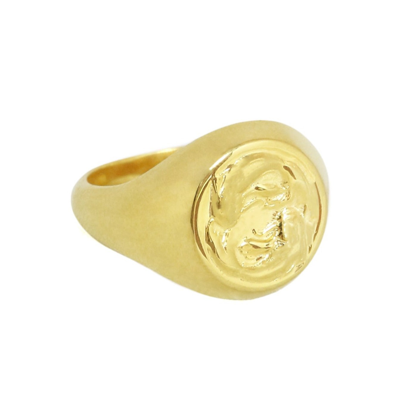 Pisces signet ring // Gold