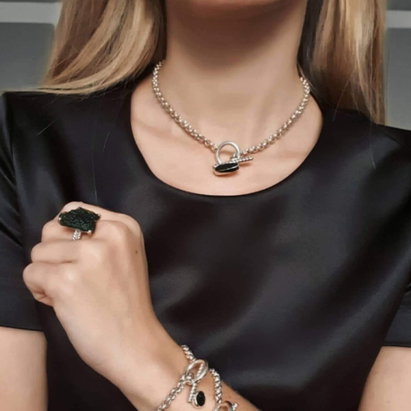 moldavite necklace ioola