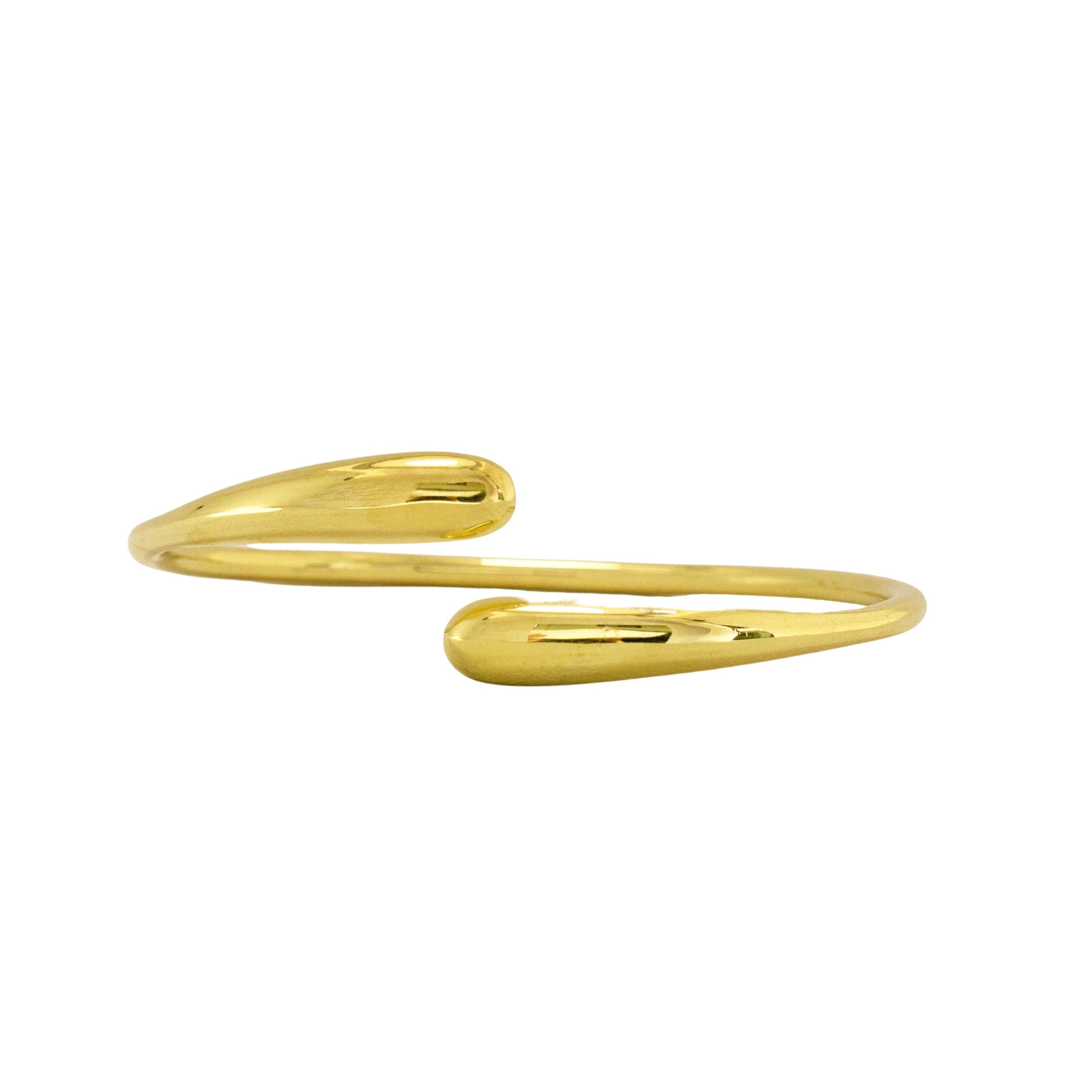 Sterling Silver Chunky cuff Bangle gold plated // Gold