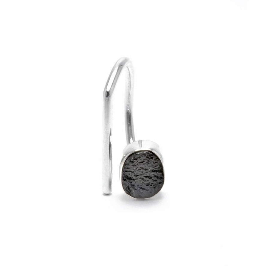 adjustable sterling silver moldavite meteorite ring size 8