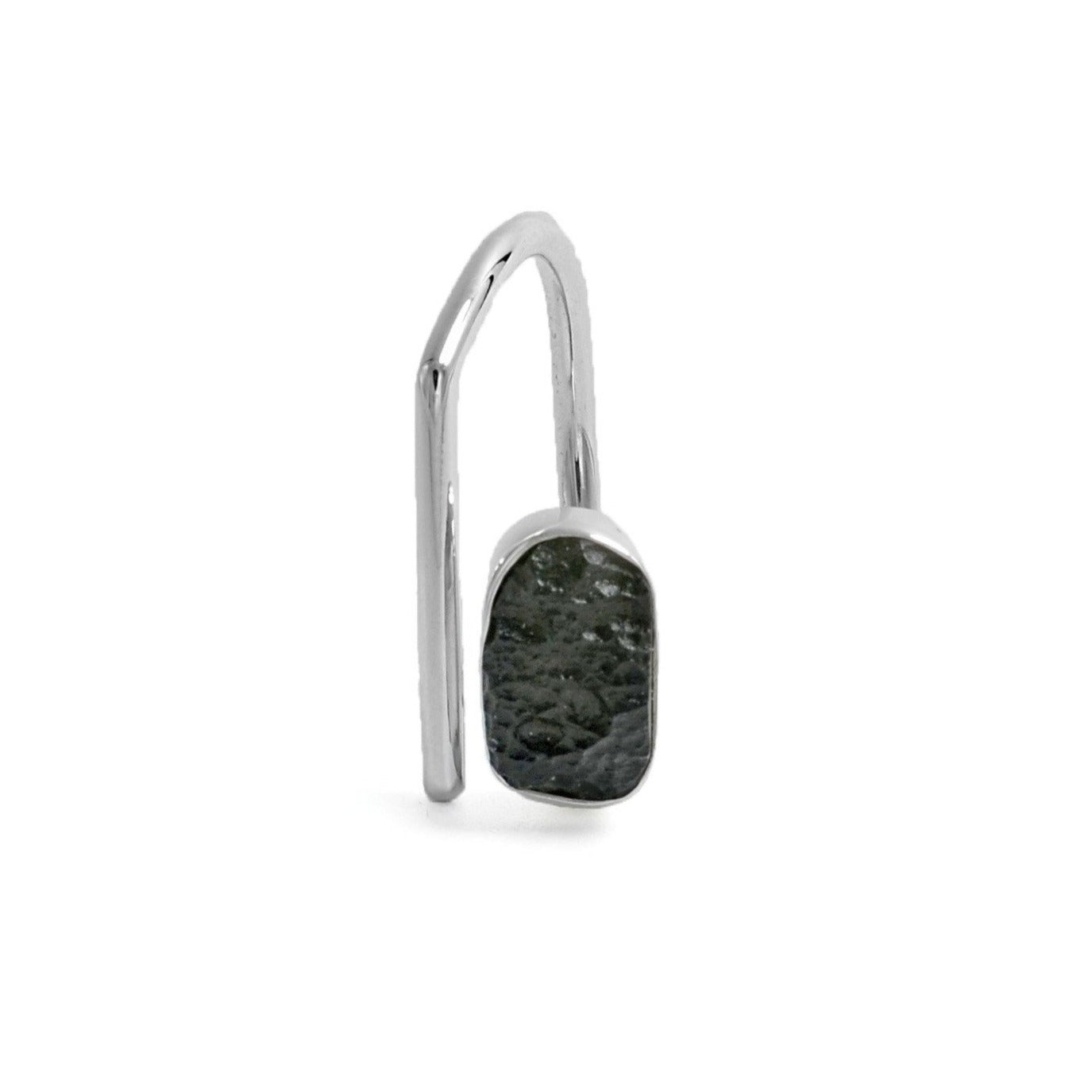 Adjustable Moldavite Ring size 9