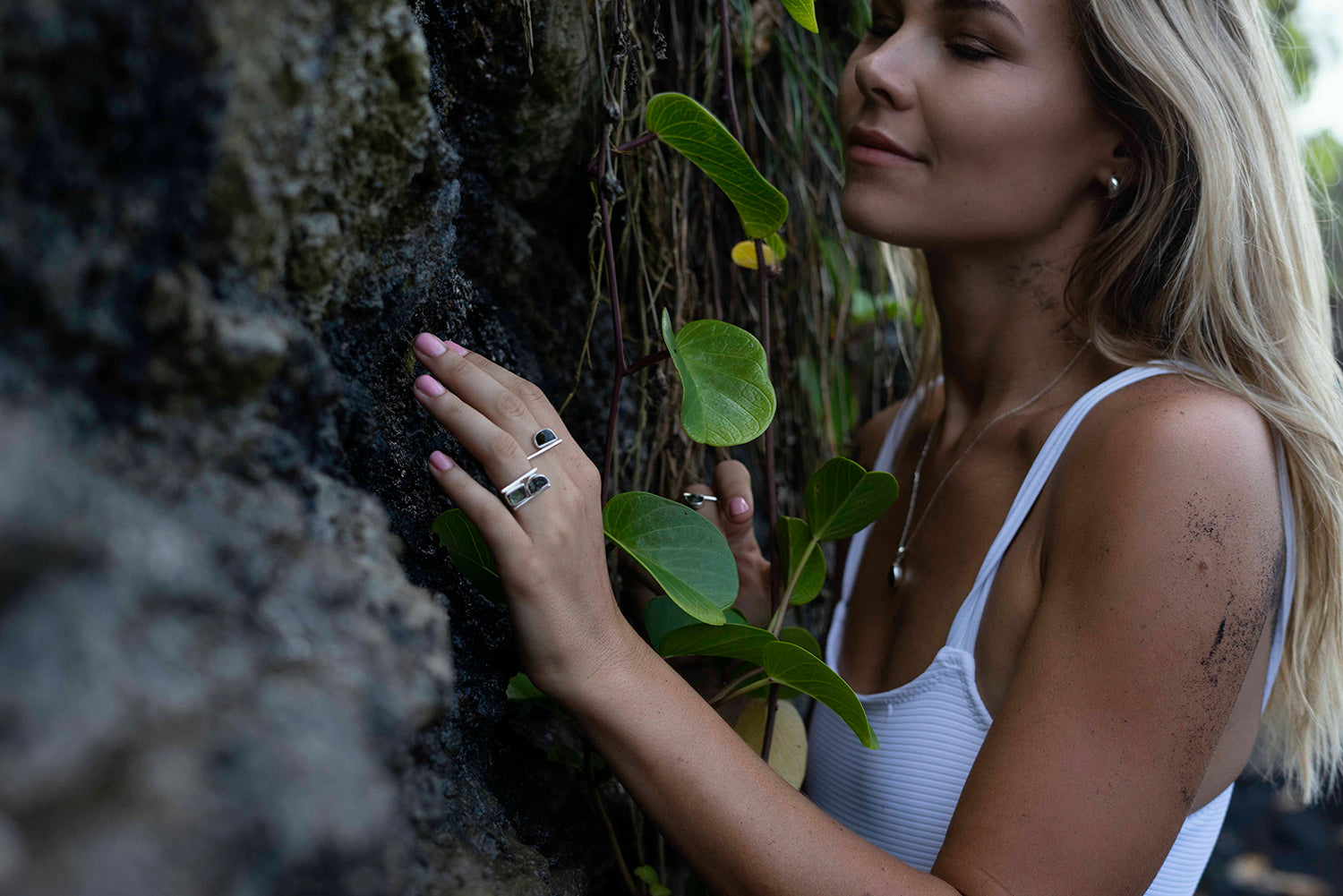 Open Raw Moldavite Ring