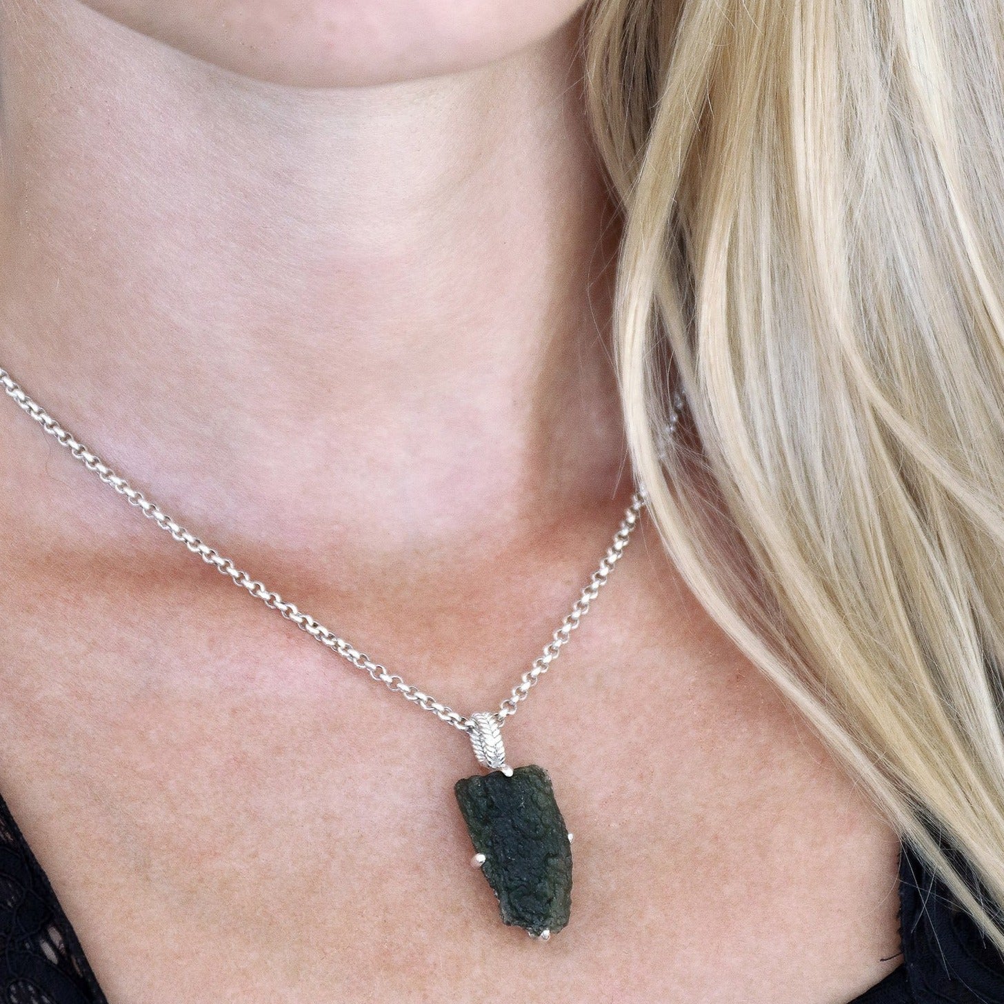 Genuine Czech on sale Republic Moldavite Necklace