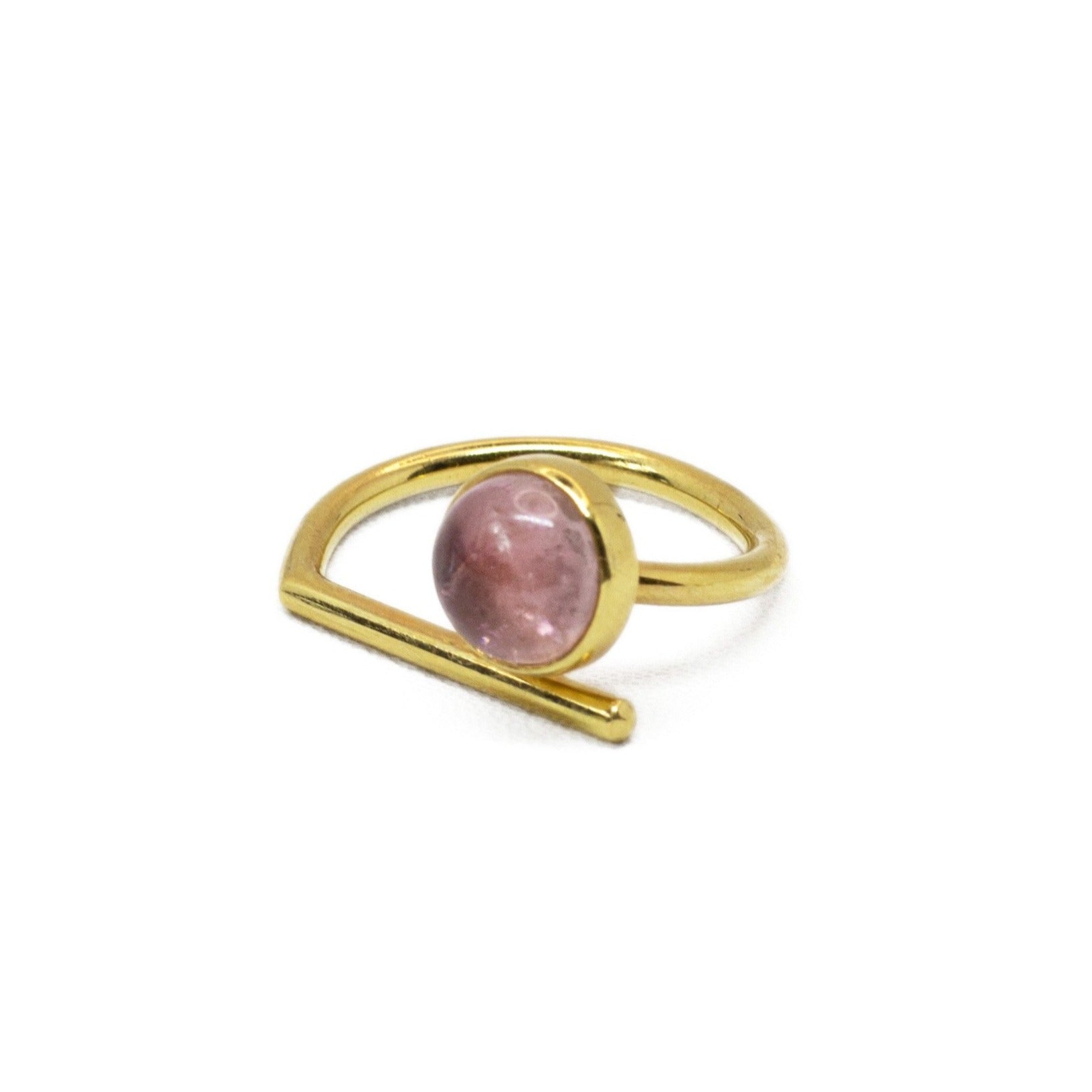 Pink Tourmaline ring // Gold