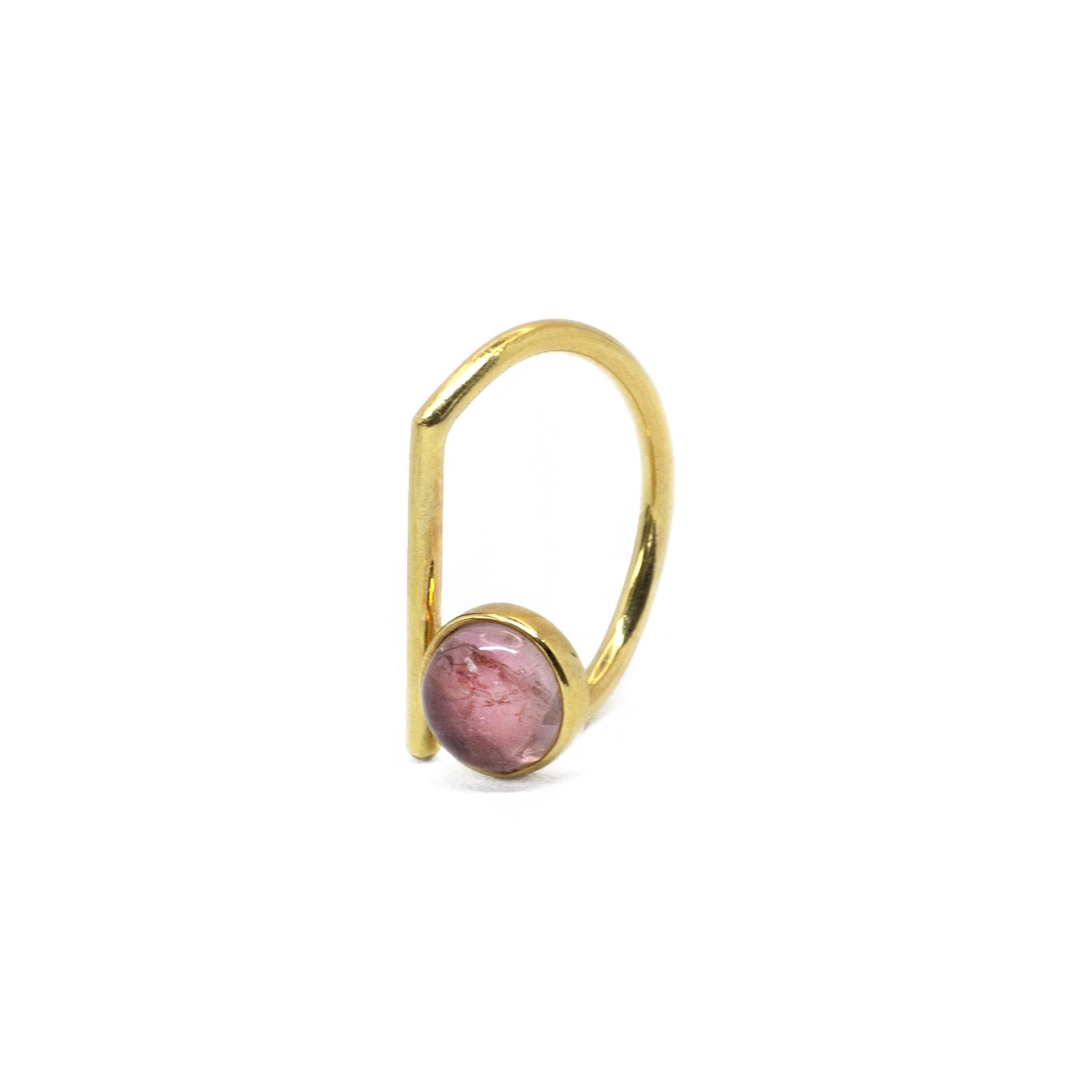 Pink Tourmaline ring // Gold