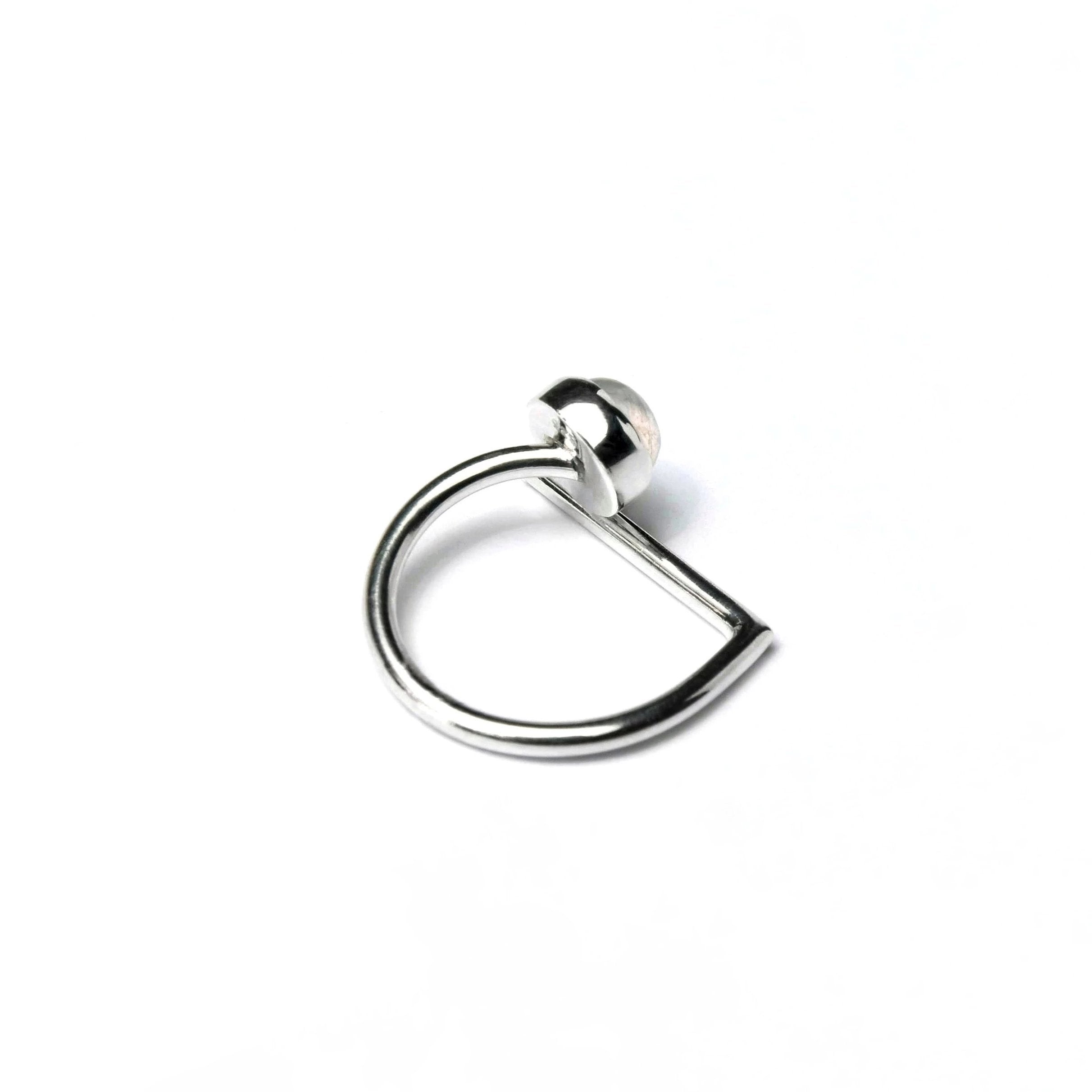 Adjustable Moonstone Ring  // Silver