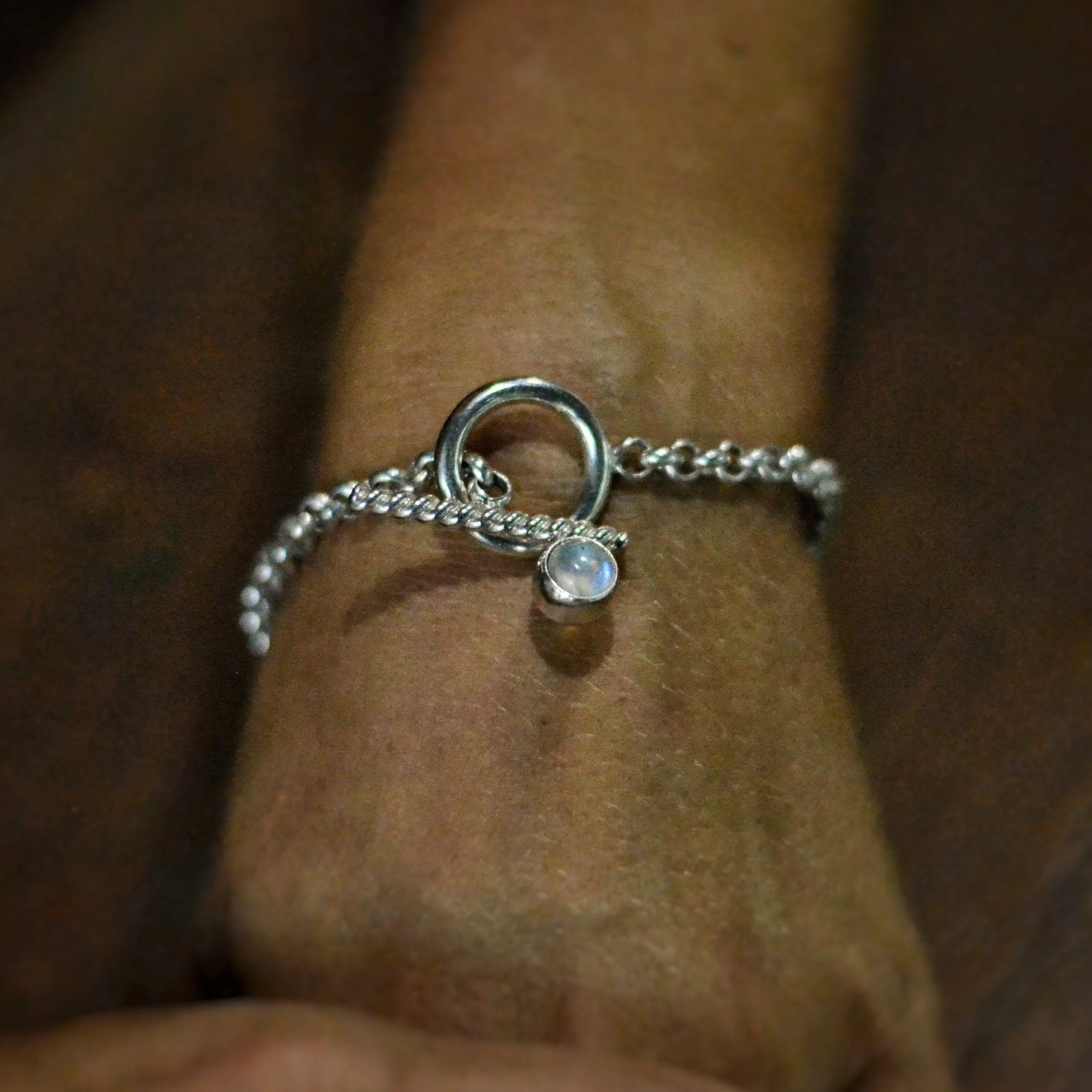 moonstone bracelet // Silver