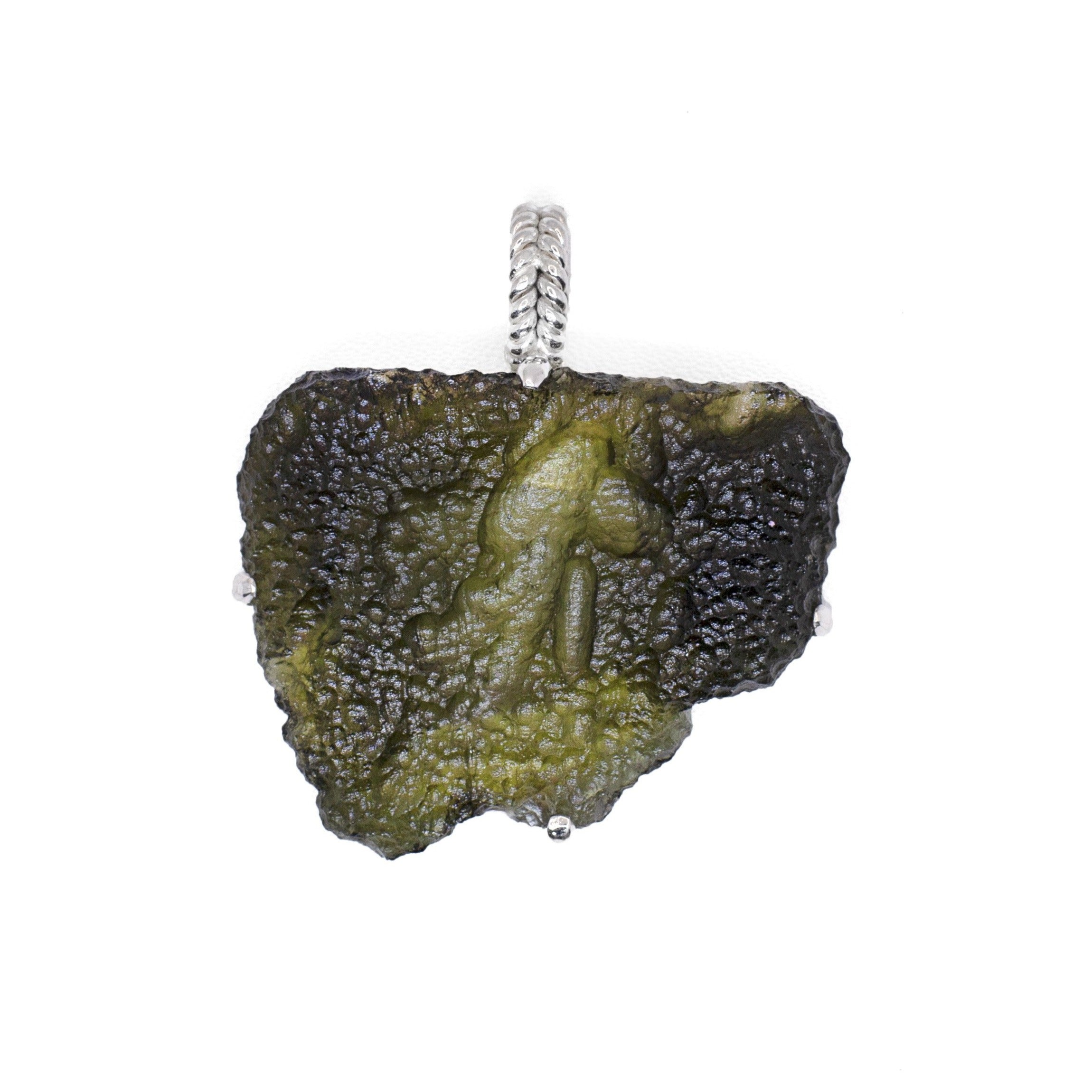 Large Raw Moldavite Pendant 14 gr