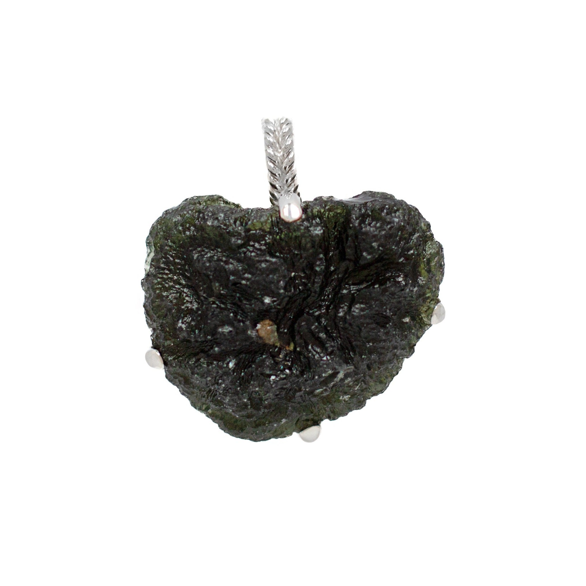 Moldavite Pendant Sterling Silver