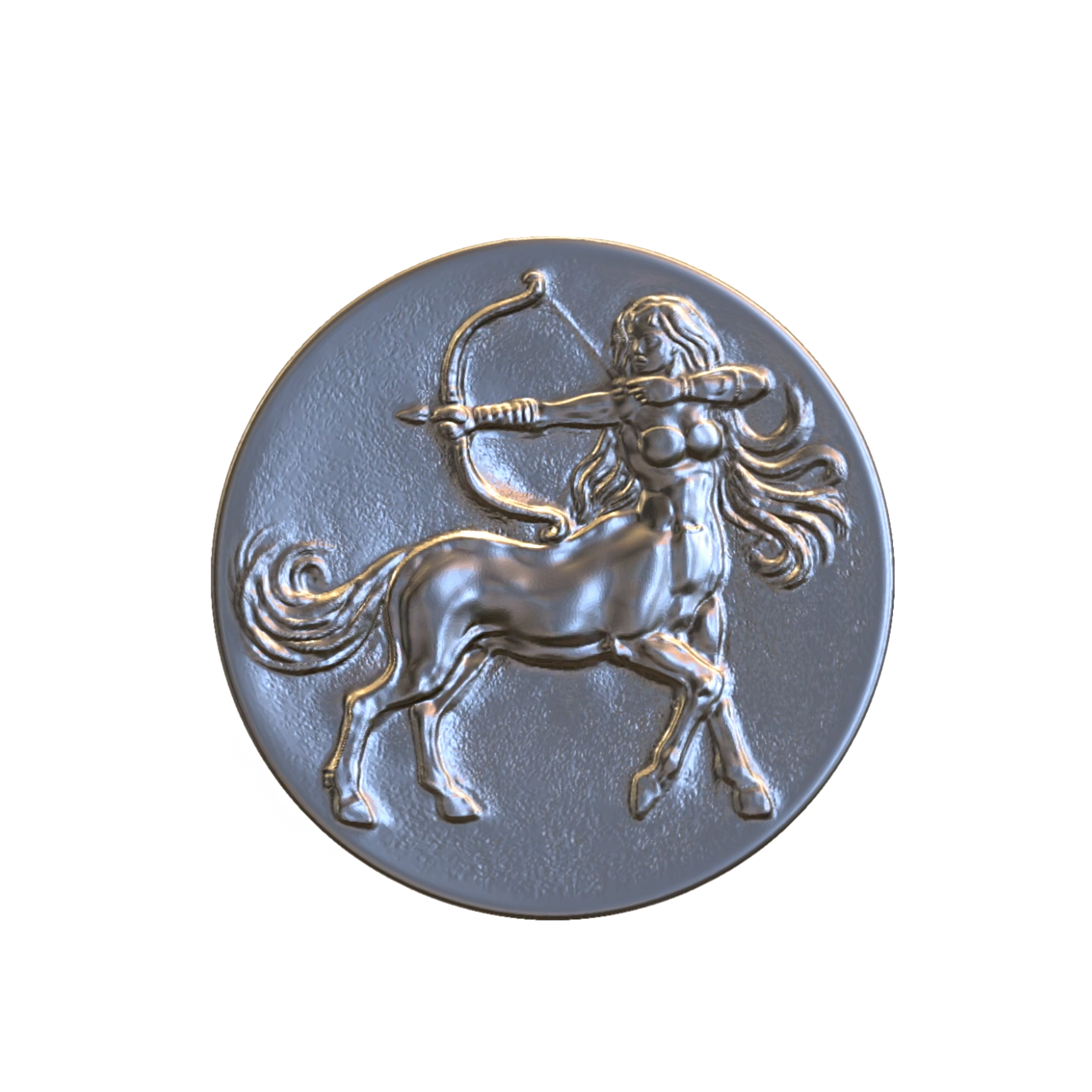 Sagittarius woman illustration // Silver