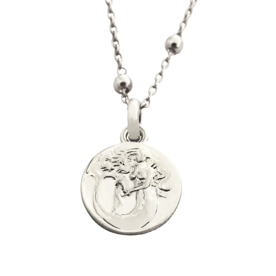 aquarius dainty pendant // Silver
