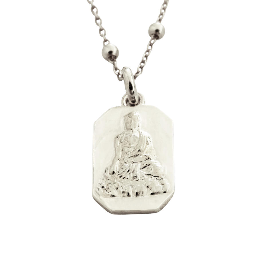 Buddha necklace // Silver