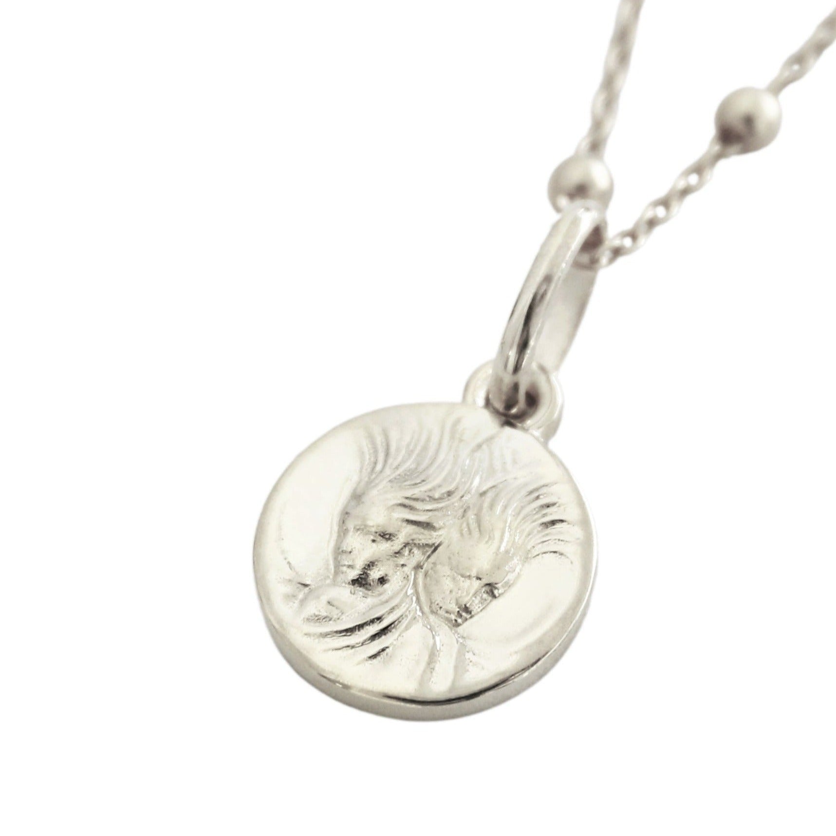 Dainty gemini necklace silver // Silver