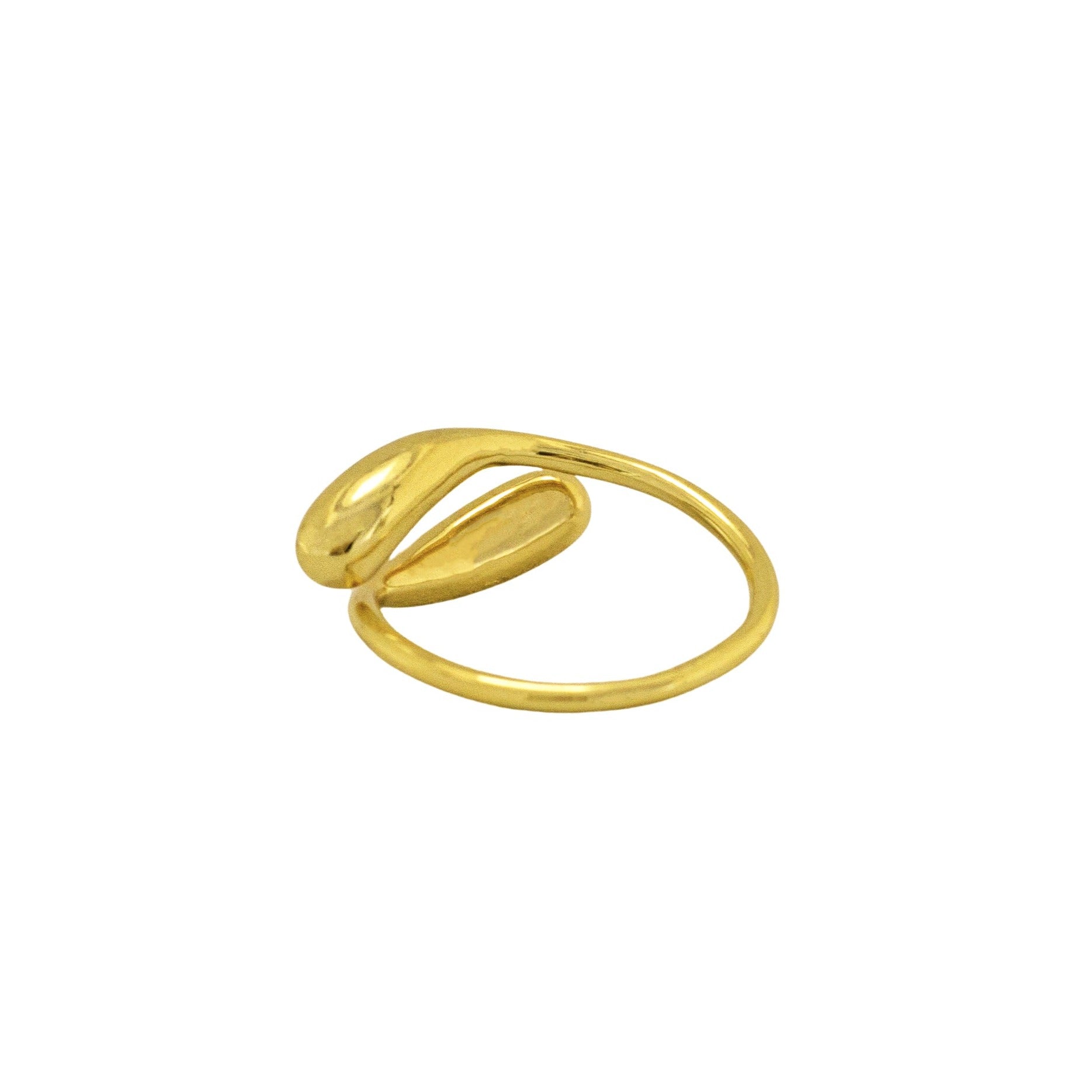 Adjustable gold vermeil Dome Ring // Gold
