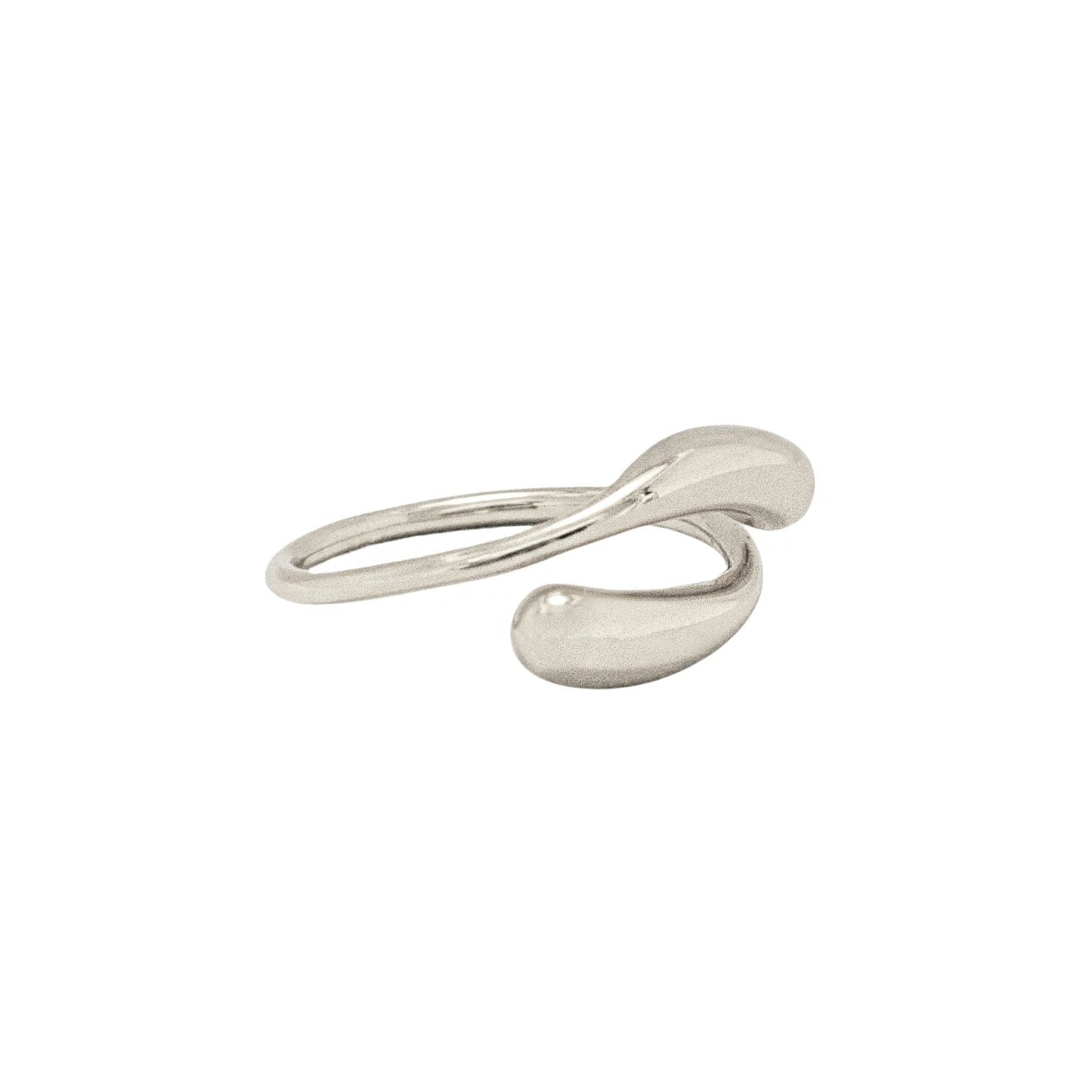 adjustable Sterling Silver Dome Ring // Silver